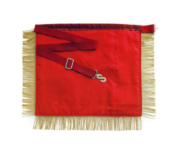 Royal Arch Past King Apron with Fringe - Irish Constitution. 41x34cm