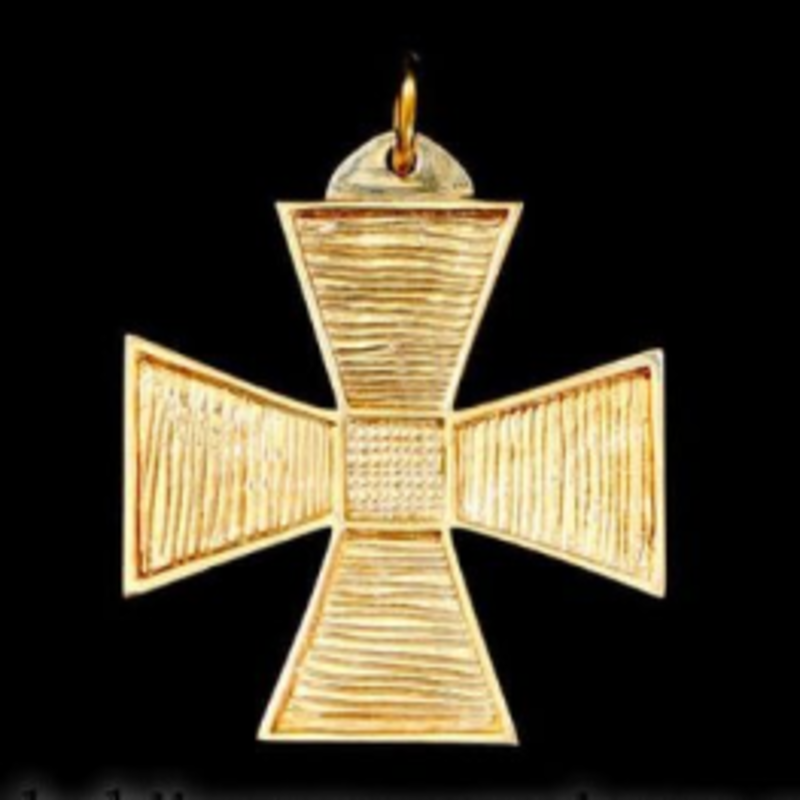 Pendentif Croix Templière Commandeur (Or)