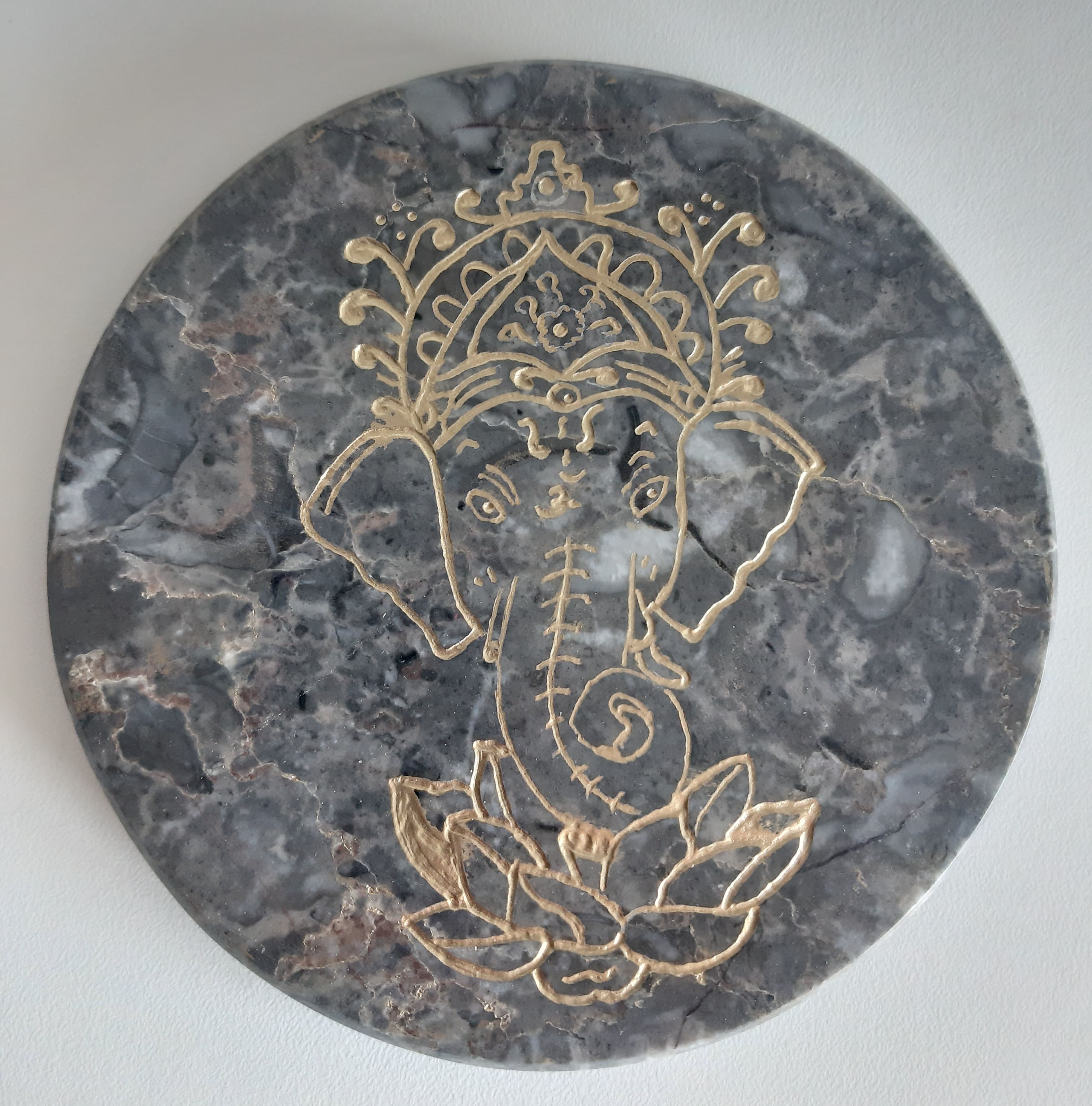 Sculpture et gravure « Ganesh »