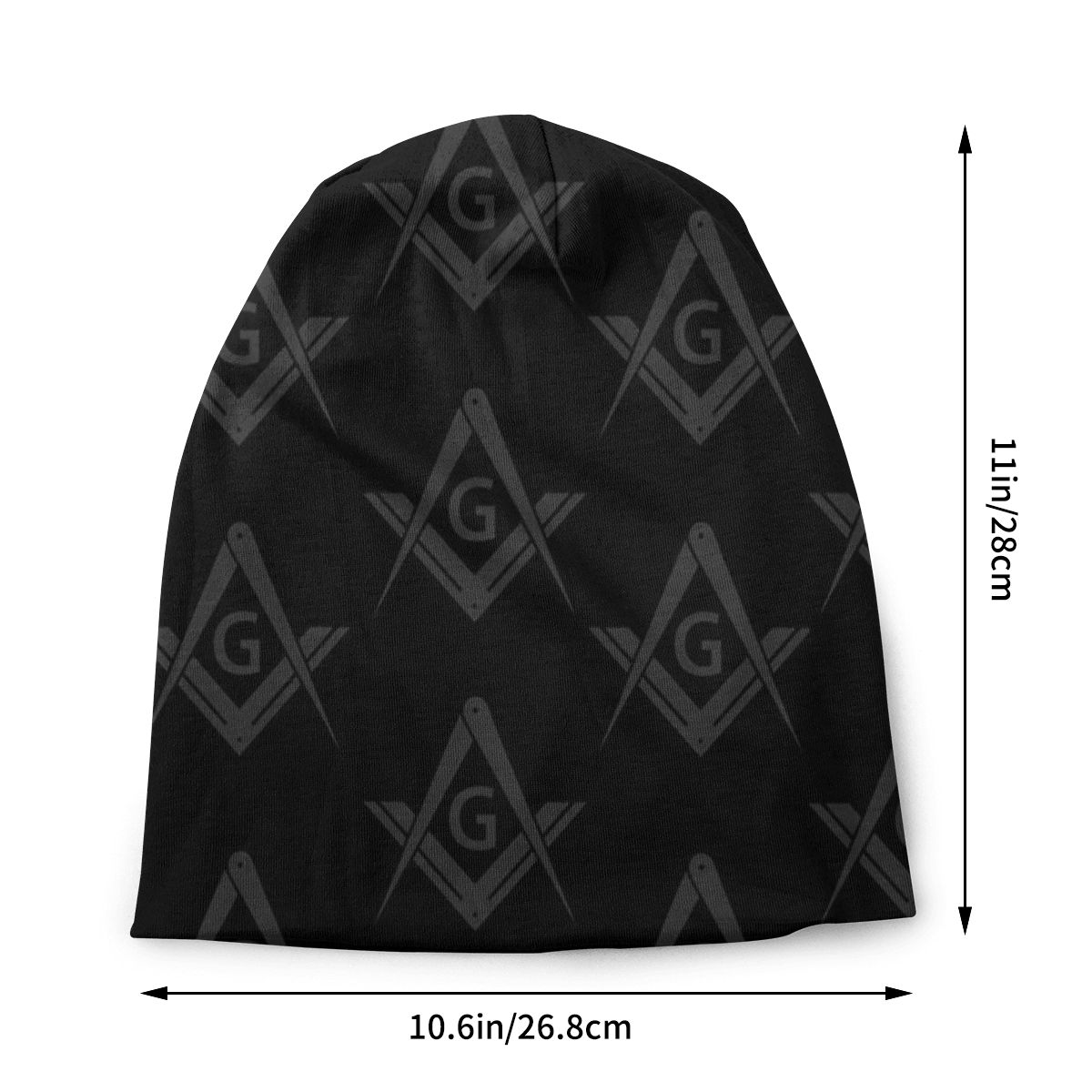 Freemason Pattern Masonic Beanie