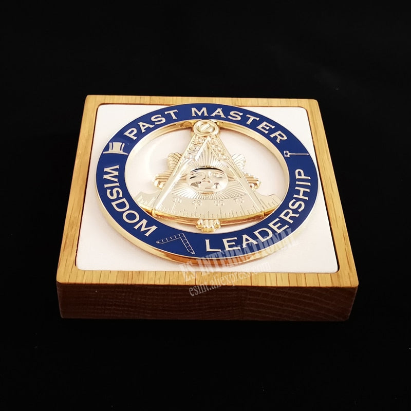 Masonic "Wisdom-Leadership" Past Master Car Emblem Metal Sticker