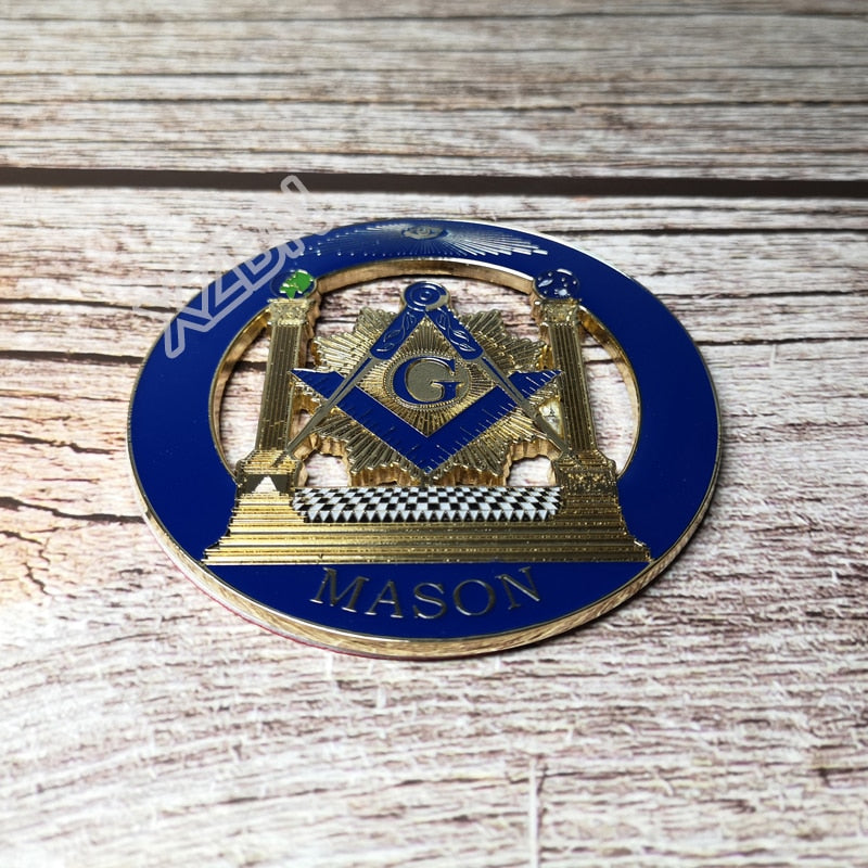 "Mason" Freemason Car Emblem Metal Sticker