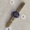 Blue Lodge Square and Compass Tie Clip