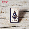 Masonic Blue and White Lapel Pins