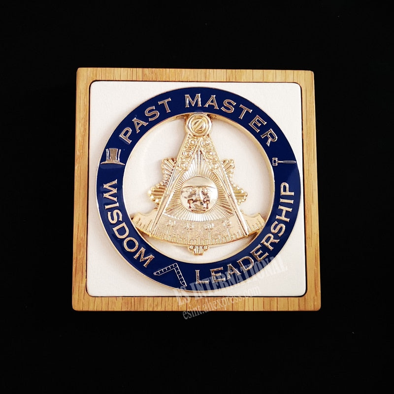 Masonic "Wisdom-Leadership" Past Master Car Emblem Metal Sticker