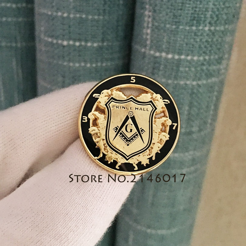 Masonic Prince Hall PHA Badge Lapel Pin