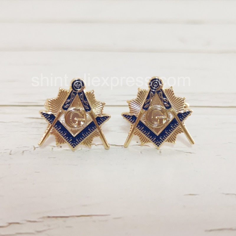 Square and compass Masonic Classic Cufflinks