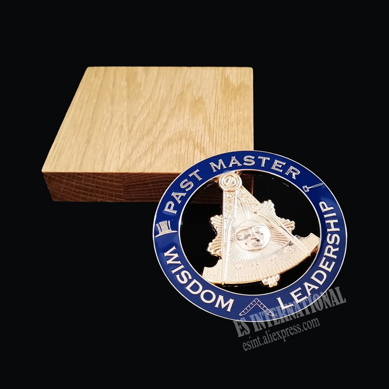 Masonic "Wisdom-Leadership" Past Master Car Emblem Metal Sticker