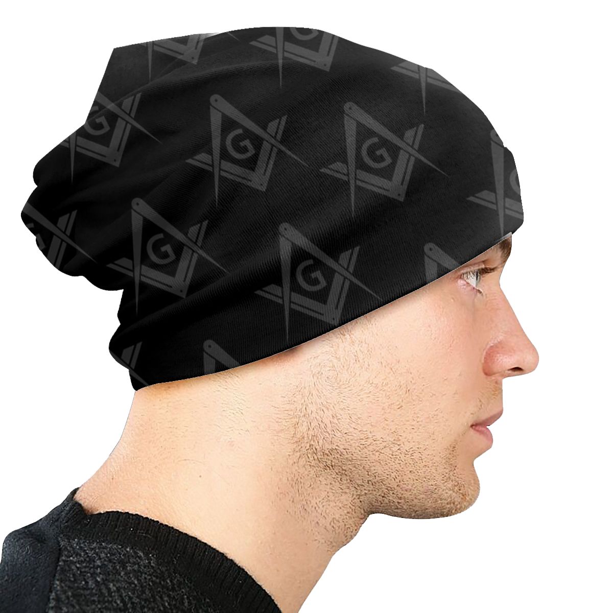 Freemason Pattern Masonic Beanie