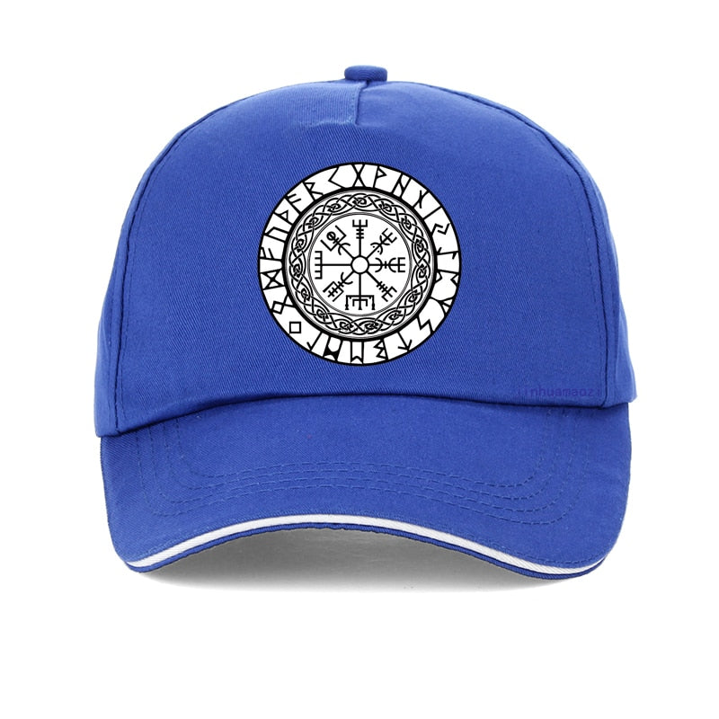 Esoteric Vegvisir Futhark Runes Viking Baseball Caps