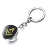 Masonic Symbols Freemason Spheric Keychain