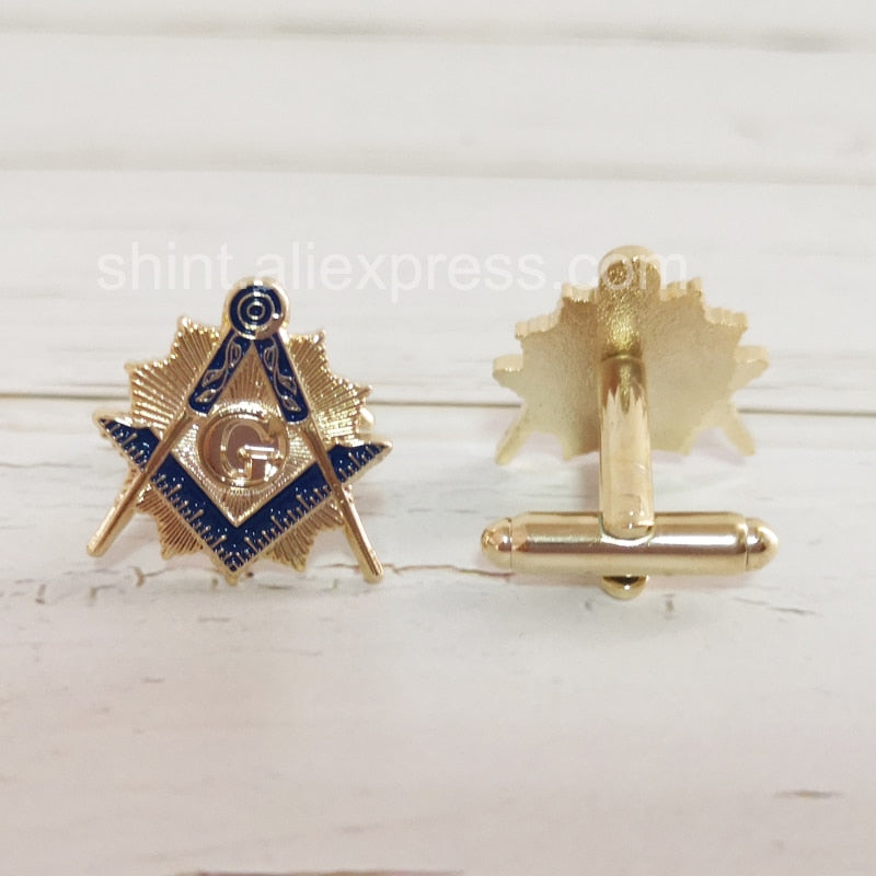 Square and compass Masonic Classic Cufflinks