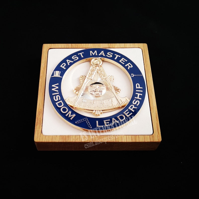 Masonic "Wisdom-Leadership" Past Master Car Emblem Metal Sticker