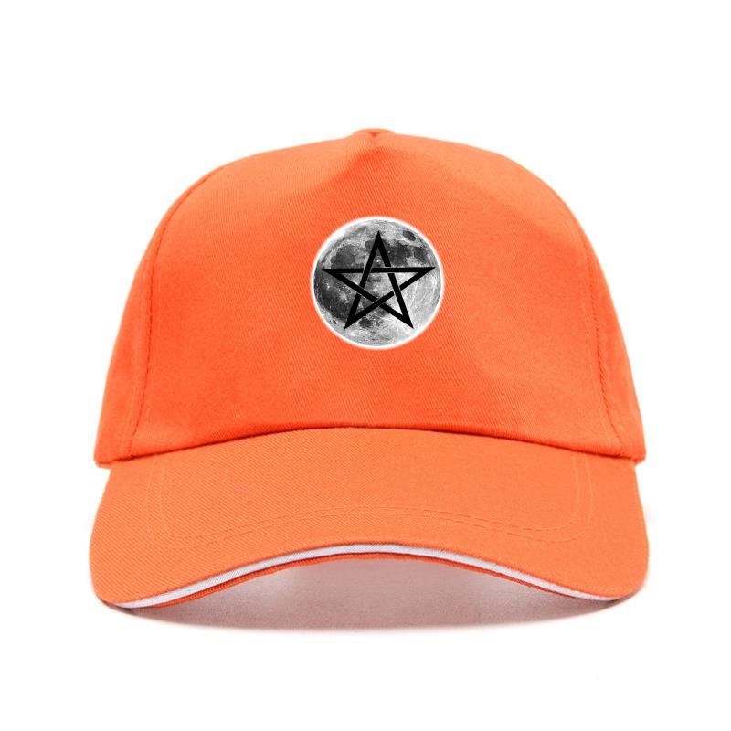 Esoteric Full Moon Pentagram Symbol Baseball Caps