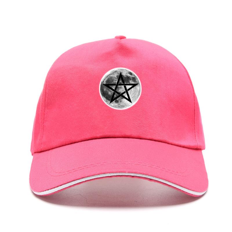 Esoteric Full Moon Pentagram Symbol Baseball Caps