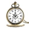 Masonic Tools Freemason Vintage Quartz Pocket Watch