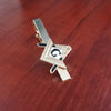 Gold Plated Masonic Square and Compass Tie Bar