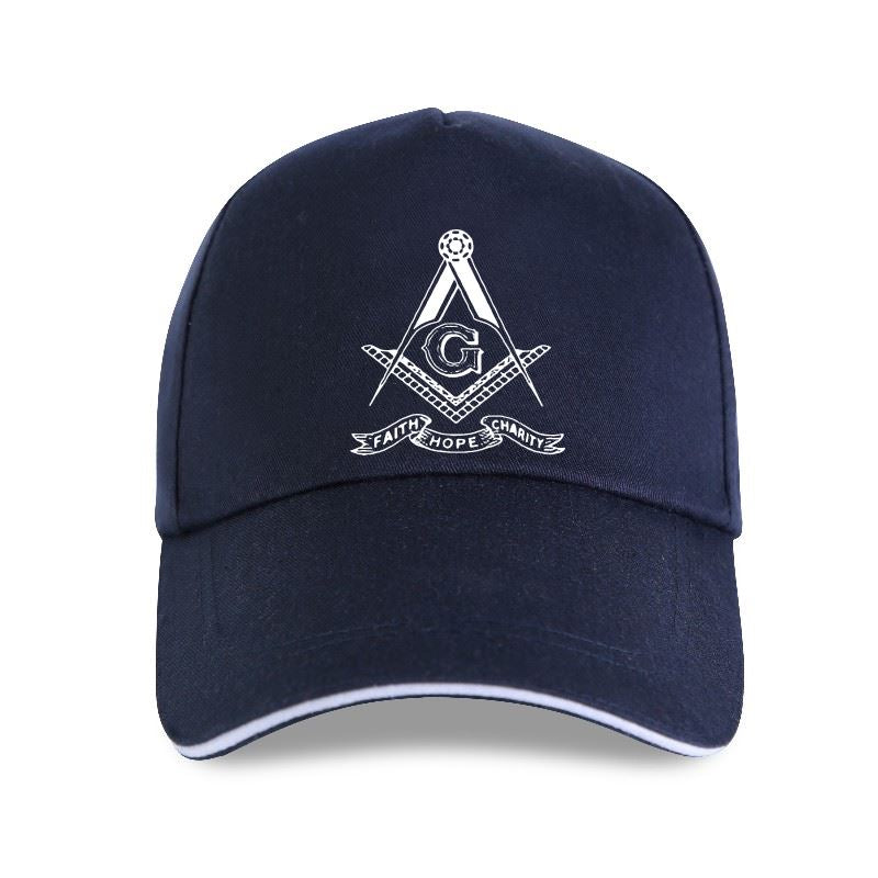 MASTER MASON BLUE LODGE - GOLDEN SQUARE & COMPASS G - BASEBALL CAP