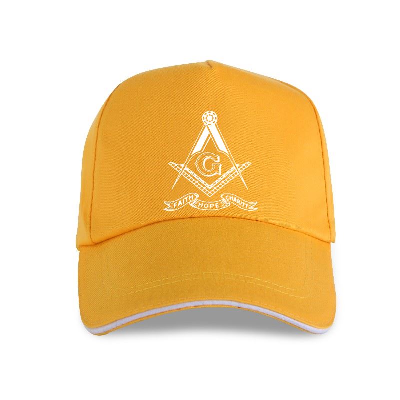 MASTER MASON BLUE LODGE - GOLDEN SQUARE & COMPASS G - BASEBALL CAP