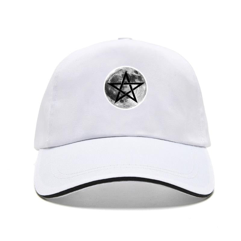 Esoteric Full Moon Pentagram Symbol Baseball Caps