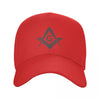 MASTER MASON BLUE LODGE BASEBALL CAP - SQUARE & COMPASS BASEBALL CAP [MULTIPLE COLORS]