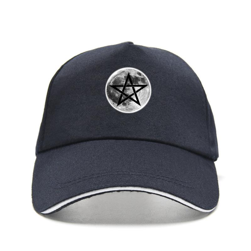 Esoteric Full Moon Pentagram Symbol Baseball Caps