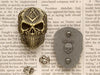 Masonic Skull with Square & Compass Biker Lapel Pin