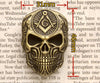 Masonic Skull with Square & Compass Biker Lapel Pin