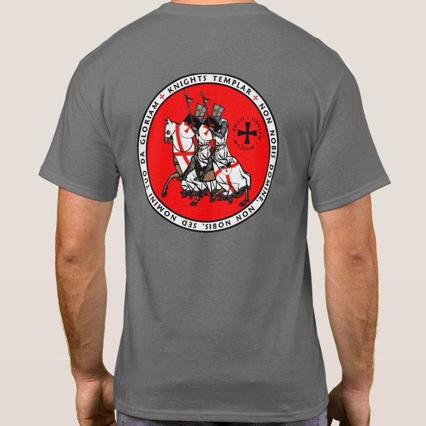 "Seal of Two Knights on One Horse" Knights Templar Masonic  T-Shirts