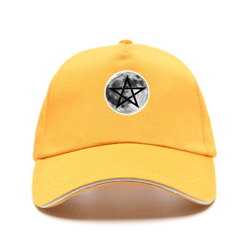 Esoteric Full Moon Pentagram Symbol Baseball Caps