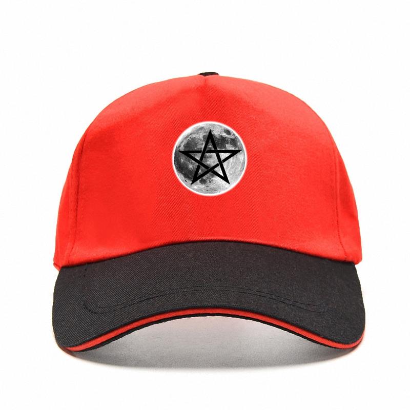 Esoteric Full Moon Pentagram Symbol Baseball Caps