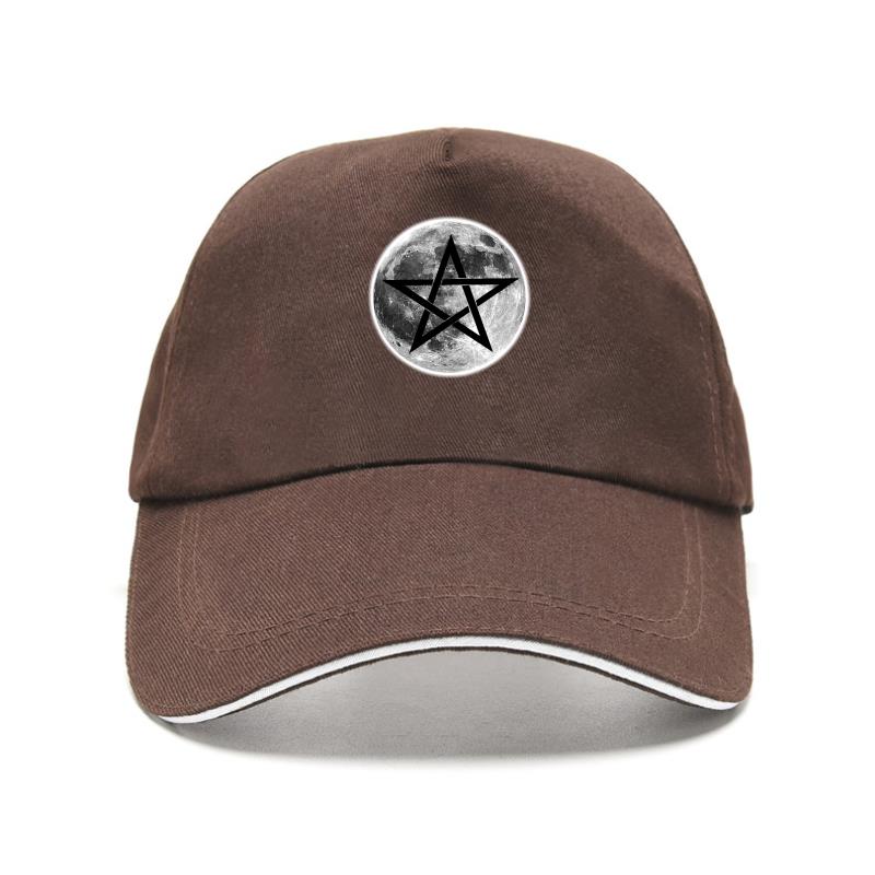 Esoteric Full Moon Pentagram Symbol Baseball Caps