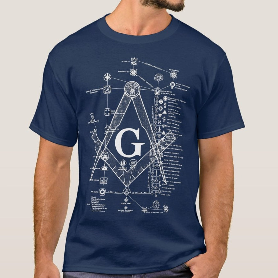 Structure of Freemasonry Square and Compass T Shirt