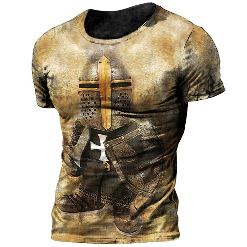 Vintage Knights Templar Breathable Polyester T-shirts