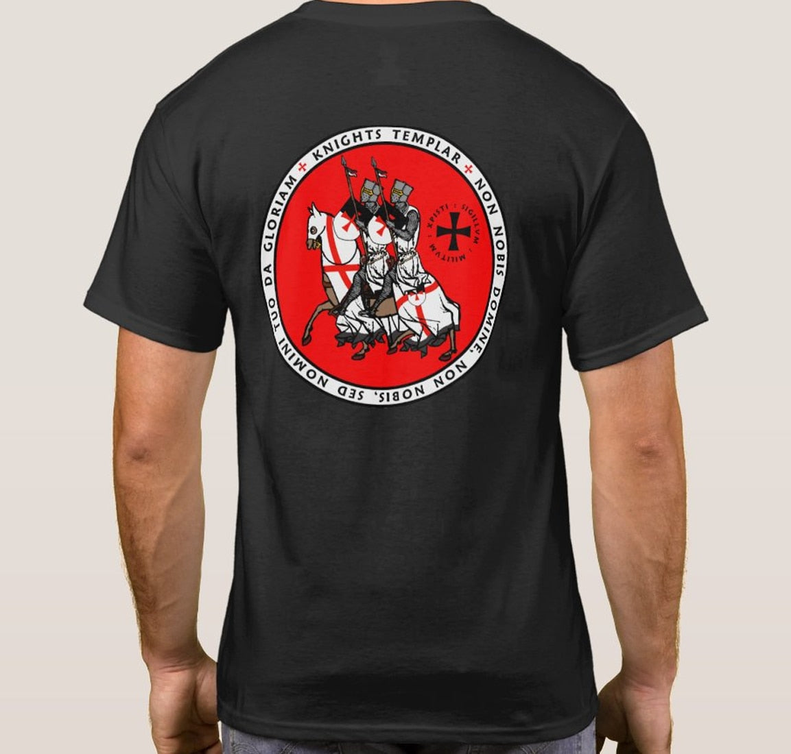 "Seal of Two Knights on One Horse" Knights Templar Masonic  T-Shirts