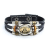 Masonic Symbols Freemason Leather Bracelets