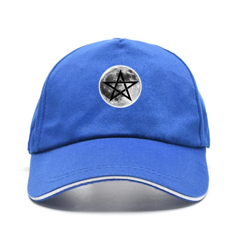 Esoteric Full Moon Pentagram Symbol Baseball Caps