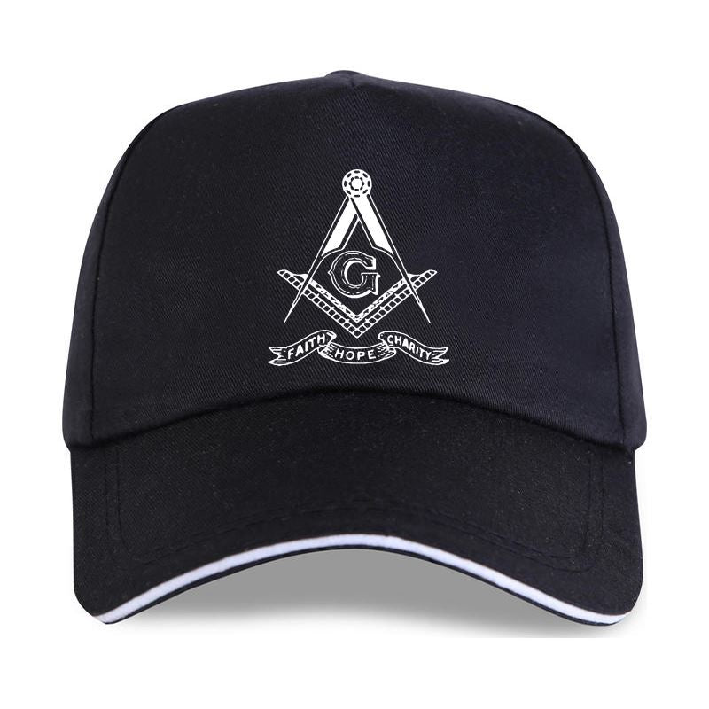 MASTER MASON BLUE LODGE - GOLDEN SQUARE & COMPASS G - BASEBALL CAP