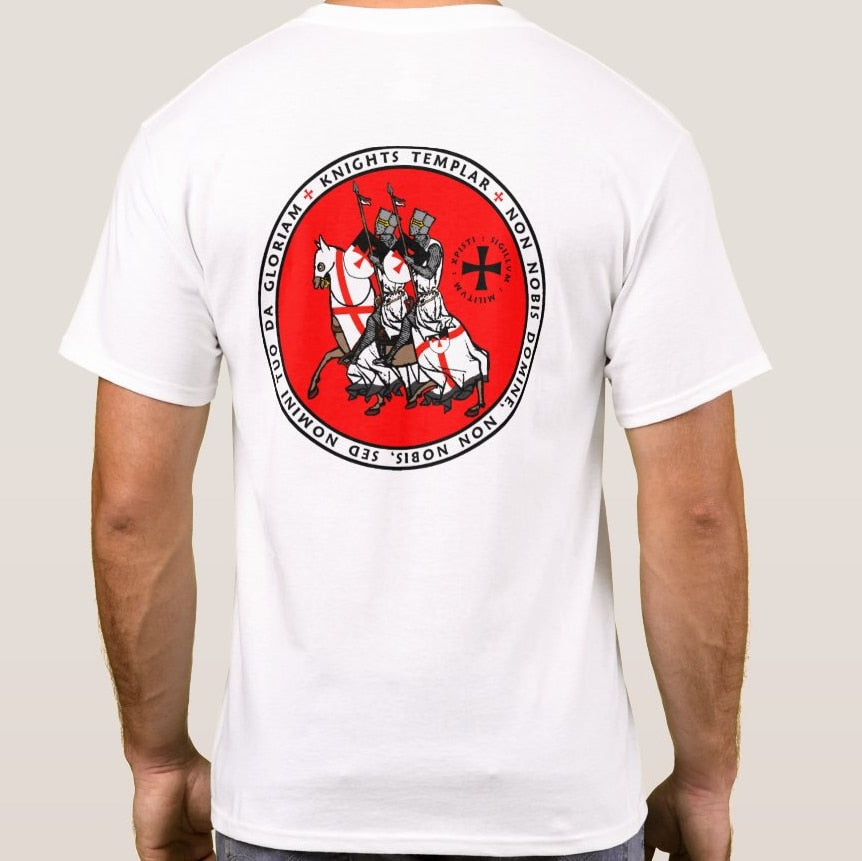 "Seal of Two Knights on One Horse" Knights Templar Masonic  T-Shirts