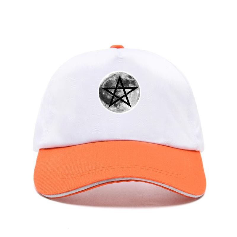 Esoteric Full Moon Pentagram Symbol Baseball Caps