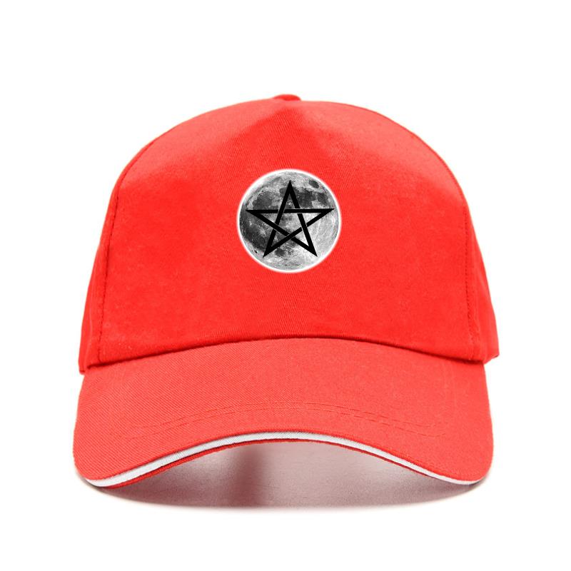 Esoteric Full Moon Pentagram Symbol Baseball Caps