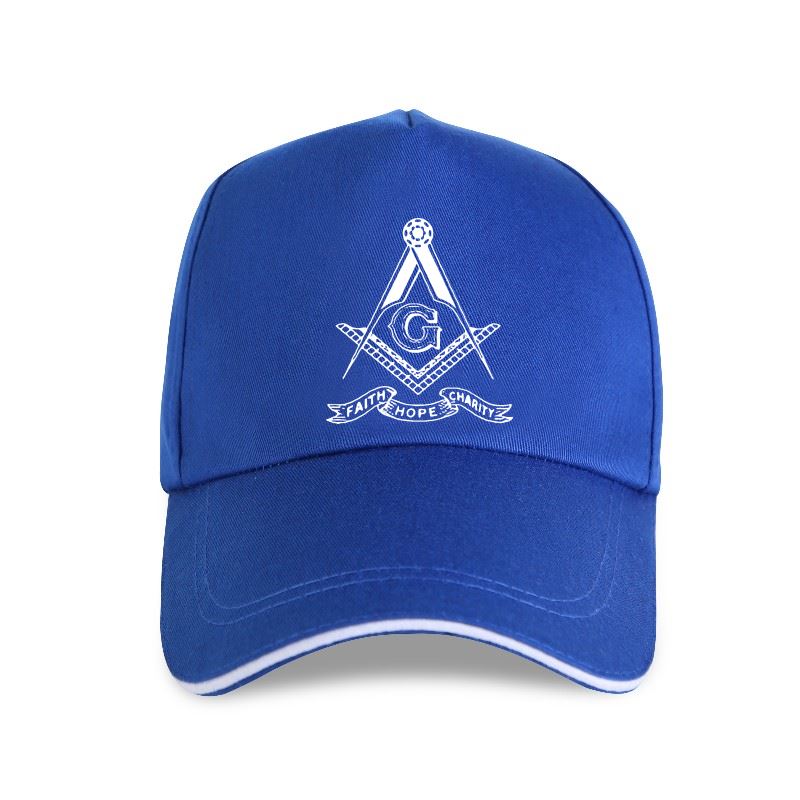 MASTER MASON BLUE LODGE - GOLDEN SQUARE & COMPASS G - BASEBALL CAP