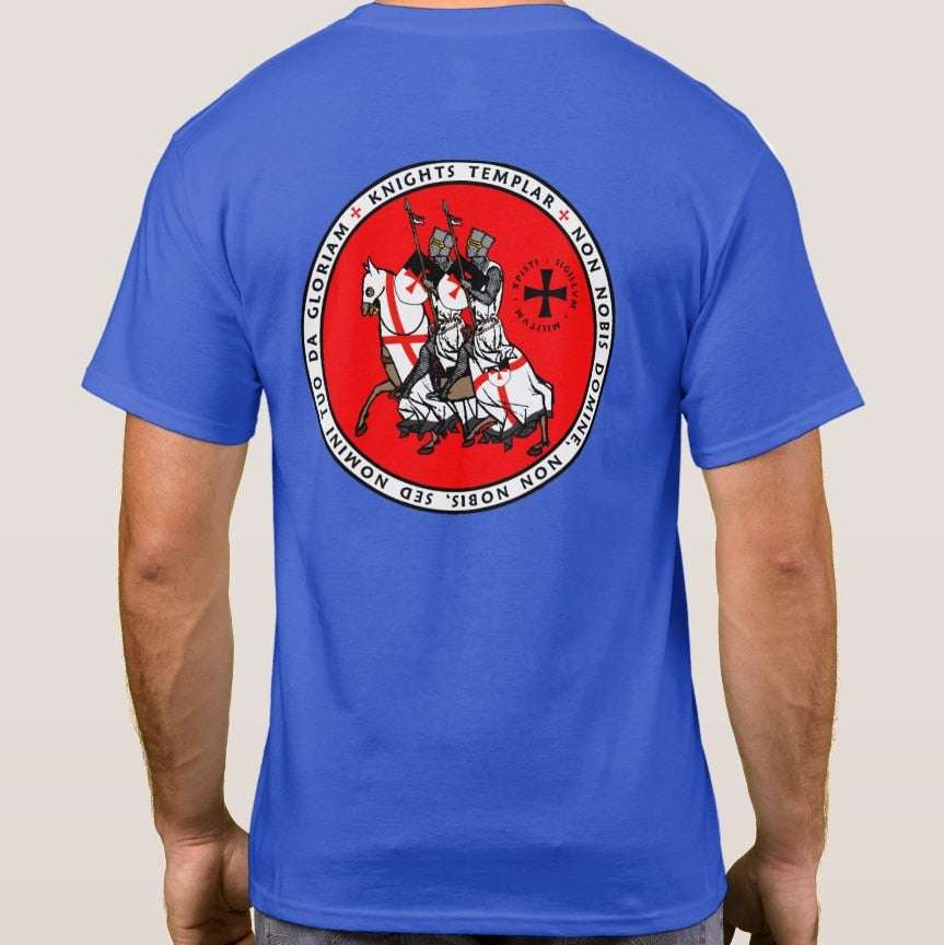 "Seal of Two Knights on One Horse" Knights Templar Masonic  T-Shirts