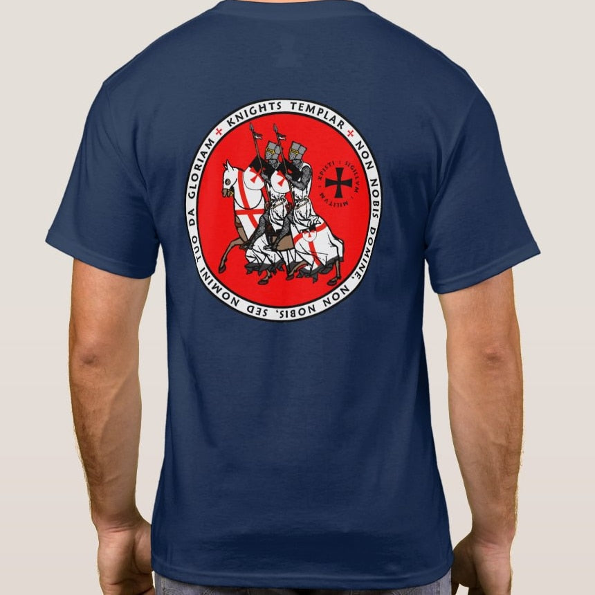 "Seal of Two Knights on One Horse" Knights Templar Masonic  T-Shirts