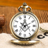 Masonic Tools Freemason Vintage Quartz Pocket Watch