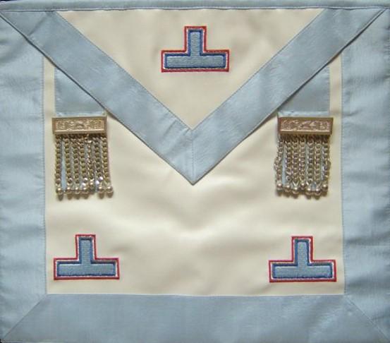 Worshipful/Past Master Apron 2 - Emulation Working  - France (G.L.N.F.). 39 x 33 cm