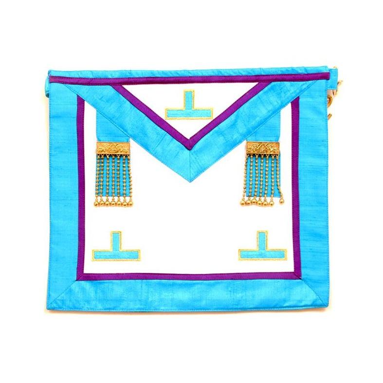 Worshipful Master Apron - Real Leather 39 x 33 cm Memphis Misraim