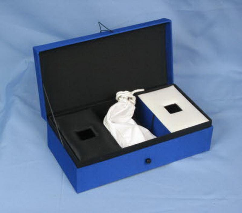 Coffret de vote luxueux - Soie bleue