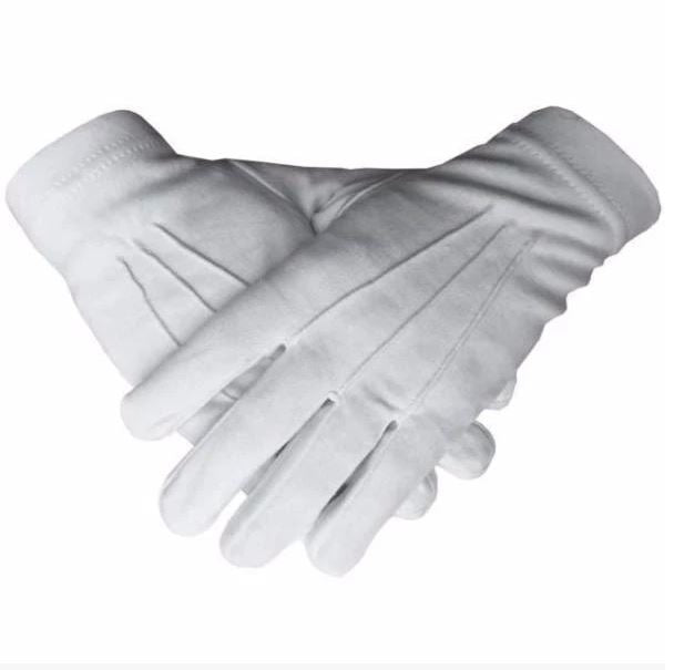 Masonic Regalia Cotton White Gloves