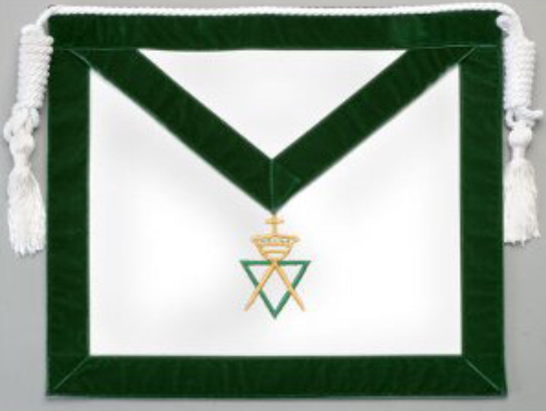 Allied Masonic Degrees Member Apron with Cord - American Constitution. 41x34cm